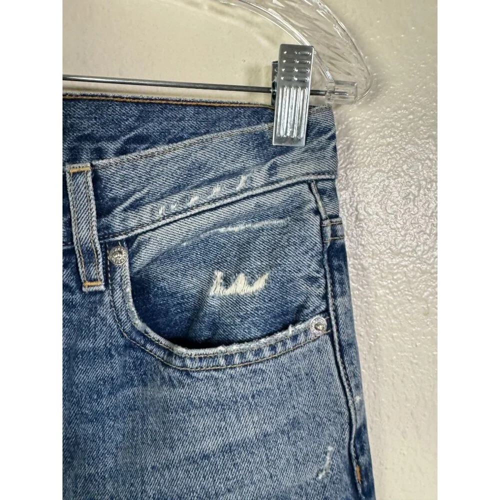 Slvrlake Roxy Jeans Women Size 26 Blue Denim Distressed High Rise Casual Cotton - Picture 16 of 16
